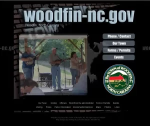 Custome Town of Woodfin Website