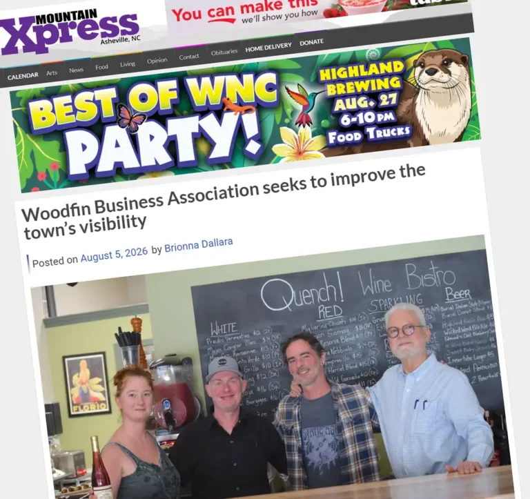 Mountain Xpress coverage of Woodfin’s effort to improve local business visibility